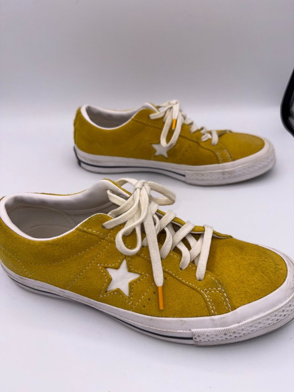 Converse One Star Suede Sneakers Yellow Gold Men's Size 6.5 Low Top - Picture 7 of 10